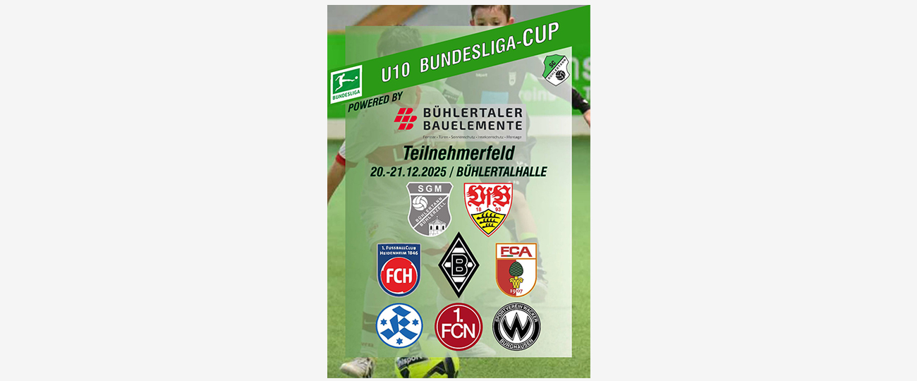 U10 Bundesliga CUP Plakat